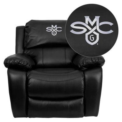 Saint Mary's College of California Gaels Black Leather Rocker Recliner - MEN-DA3439-91-BK-41067-EMB-GG