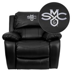 Saint Mary's College of California Gaels Black Leather Rocker Recliner - MEN-DA3439-91-BK-41067-EMB-GG