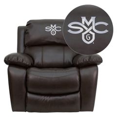 Saint Mary's College of California Gaels Brown Leather Rocker Recliner - MEN-DA3439-91-BRN-41067-EMB-GG
