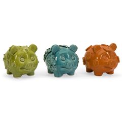 Salidra Flower Pigs (Set of 3) - IMAX - 64011-3