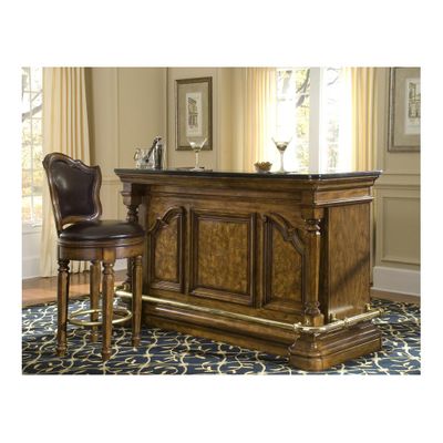 San Mateo Home Bar with Matching Stool - Pulaski