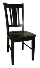 San Remo Splatback Chair (Set of 2) in Black - C46-10P