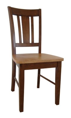 San Remo Splatback Chair (Set of 2) in Cinnamon / Espresso - C58-10P