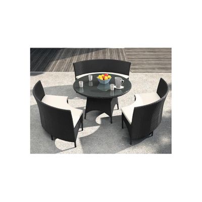San Sebastian Outdoor Table Set in Espresso - Zuo