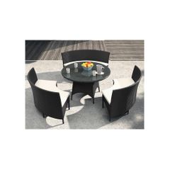 San Sebastian Outdoor Table Set in Espresso - Zuo