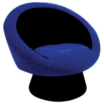 Saucer Chair Black/Blue - LumiSource - CHR-SAUCE-BK-BU