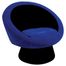 Saucer Chair Black/Blue - LumiSource - CHR-SAUCE-BK-BU