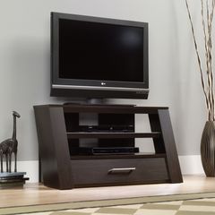 Sauder 42" Panel TV Stand with Drawer Jamocha Wood