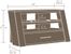 Sauder 42" Panel TV Stand with Drawer Jamocha Wood
