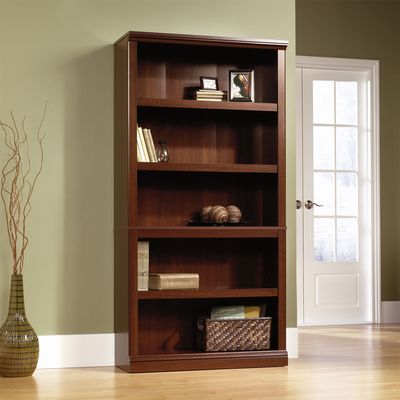 Sauder 5 Shelf Bookcase Select Cherry