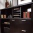 Sauder Aspen Credenza Cubbyhole Storage Unit Wind Oak