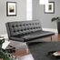 Sauder Avenue Black Duraplush Click-Clack Convertible Sofa