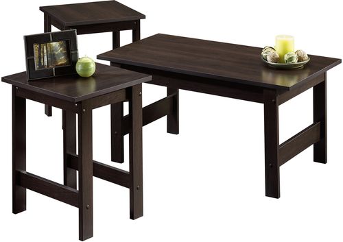 Sauder Beginnings 3 Pack Table Set Cinnamon Cherry