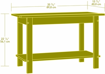 Sauder Beginnings 37" TV Stand Cinnamon Cherry