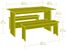 Sauder Beginnings 49" W Trestle Table With Benches Highland Oak