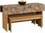 Sauder Beginnings 49" W Trestle Table With Benches Highland Oak