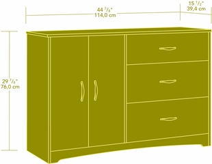 Sauder Beginnings Dresser Cinnamon Cherry