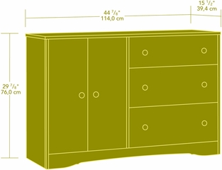 Sauder Beginnings Dresser Highland Oak