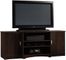 Sauder Beginnings Entertainment Credenza Cinnamon Cherry