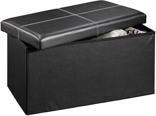 Sauder Beginnings Large Ottoman Duraplush Black