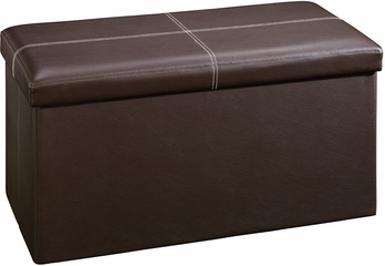 Sauder Beginnings Large Ottoman Duraplush Brown