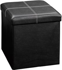 Sauder Beginnings Small Ottoman Duraplush Black