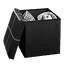 Sauder Beginnings Small Ottoman Duraplush Black