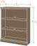 Sauder Camden County 3-Shelf Bookcase Planked Cherry