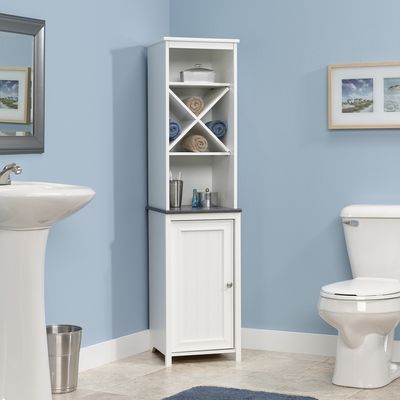 Sauder Caraway Linen Tower Soft White