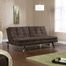 Sauder Durant Click Clack Convertible Sofa Microfiber Chocolate