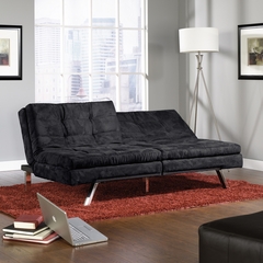 Sauder Durant Convertible Sofa Microfiber Black