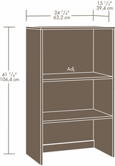 Sauder Hanover Closets Base Unit Jamocha Wood