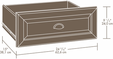 Sauder Hanover Closets Drawer Kit Jamocha Wood