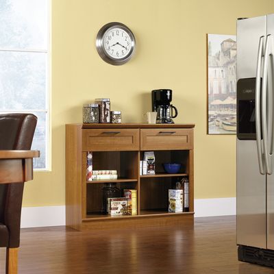 Sauder Homeplus 2 Drawer Console Sienna Oak