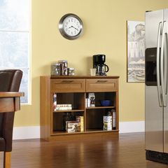 Sauder Homeplus 2 Drawer Console Sienna Oak
