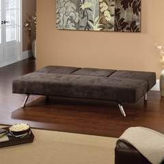 Sauder Hunter Chocolate Microfiber Convertible Sofa