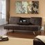 Sauder Hunter Chocolate Microfiber Convertible Sofa