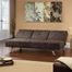 Sauder Hunter Chocolate Microfiber Convertible Sofa