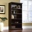 Sauder Library Bookcase 3 Adjustable Shelves Estate Black