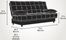 Sauder Lincoln Convertible Sofa Microfiber Chocolate with Underseat Storage