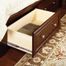 Sauder Palladia Queen Platform Bed with Storage Select Cherry