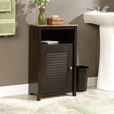 Sauder Peppercorn Floor Cabinet Cinnamon Cherry