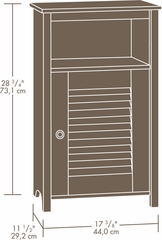 Sauder Peppercorn Floor Cabinet Cinnamon Cherry