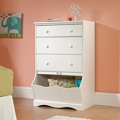 Sauder Pogo 3-Drawer Chest Soft White