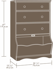 Sauder Pogo 3-Drawer Chest Soft White