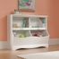 Sauder Pogo Kids Bookcase / Footboard Soft White