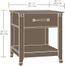 Sauder Registry Row Smartcenter Side Table Amber Pine