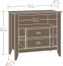 Sauder Shoal Creek 37" High Boy TV Stand Oiled Oak