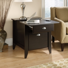 Sauder Shoal Creek Smartcenter Side Table Jamocha Wood