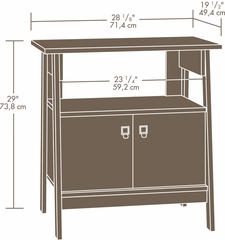 Sauder Stockbridge Technology Pier Jamocha Wood